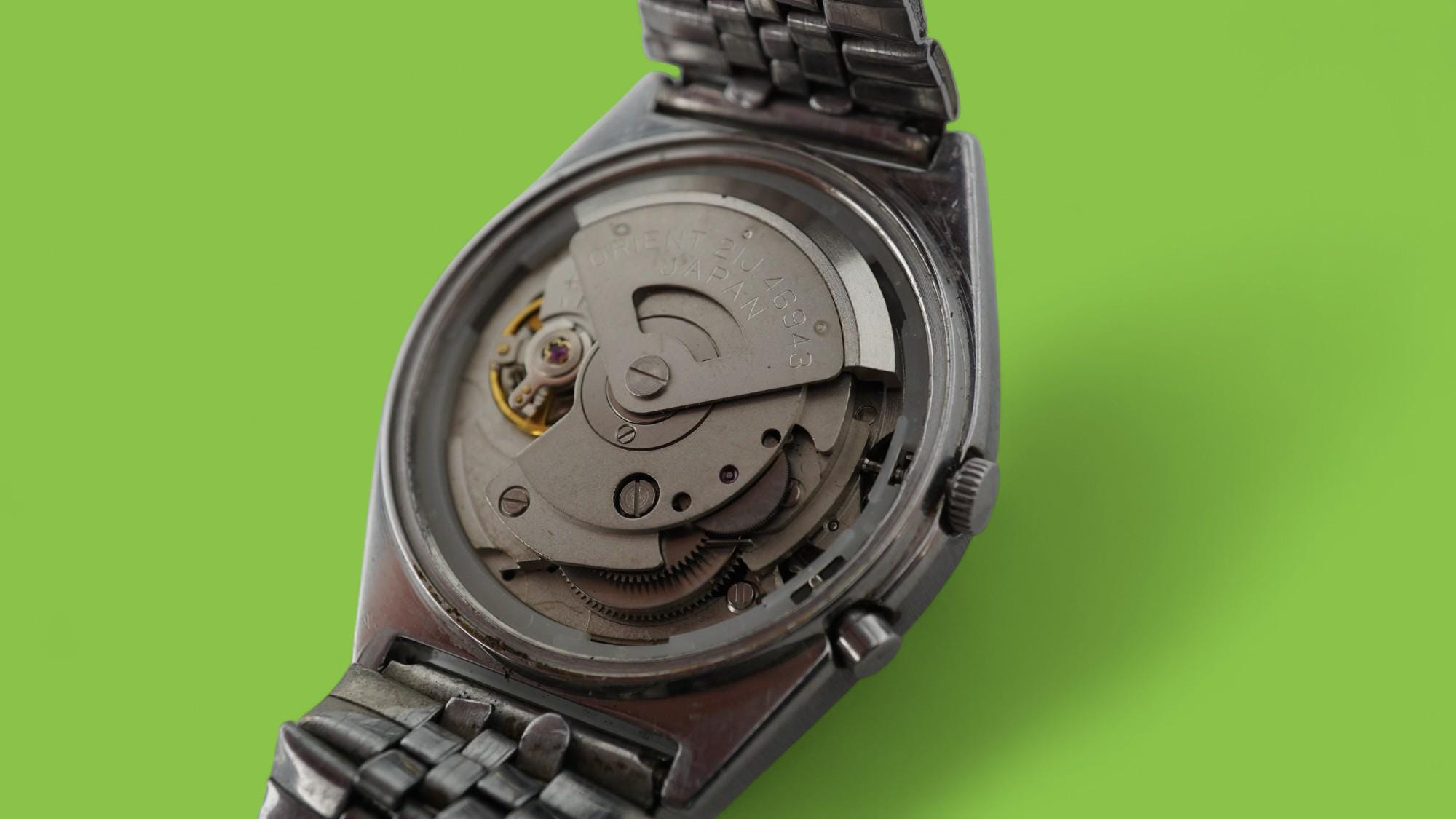 ヴィンテージ自動巻き日本製腕時計 ORIENT 3スター 21石機械式腕時計