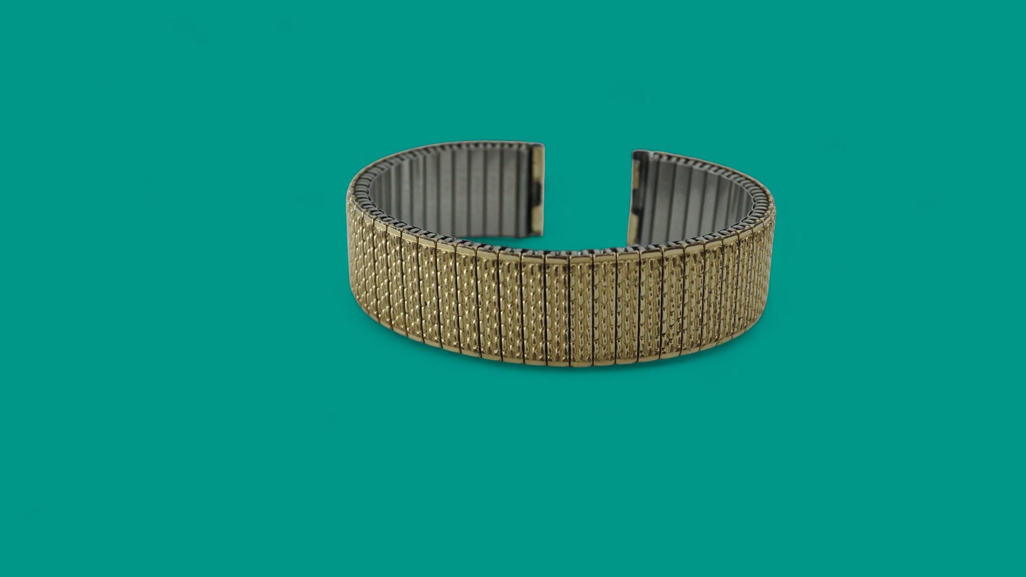 Bracelet De Montre Vintage Rowi – Métal Fixo-flex 7 – Occasion – état Correct Pour Femme
