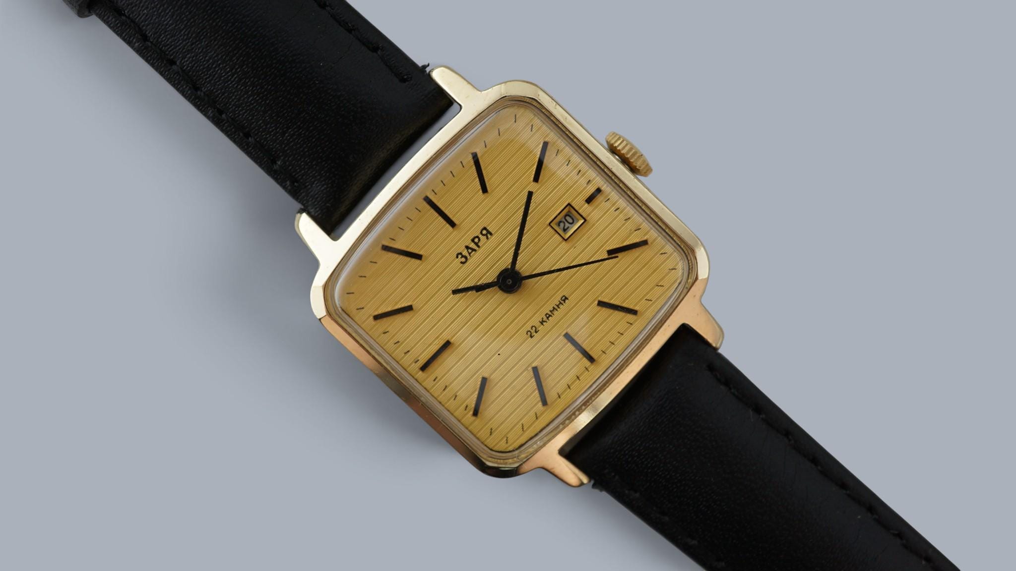 Zarja Gold Watch - Etsy