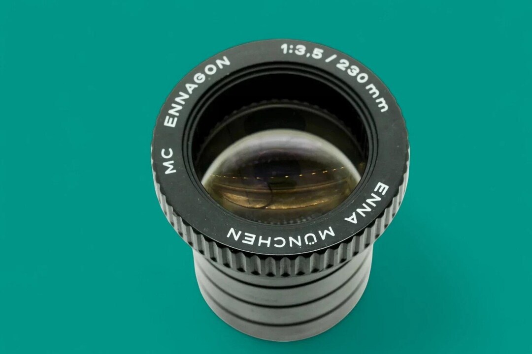 Vintage MC Ennagon F3.5 230mm Projection Lens Germany Bokeh Cine