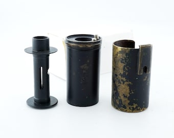 1pcs 35mm film spool and brass cassette Fed Zorki Leica Cameras