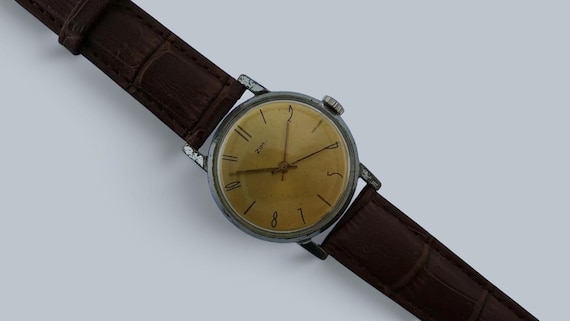 Vintage soviet mechanical watch ZIM 15 jewels USSR wristwatch