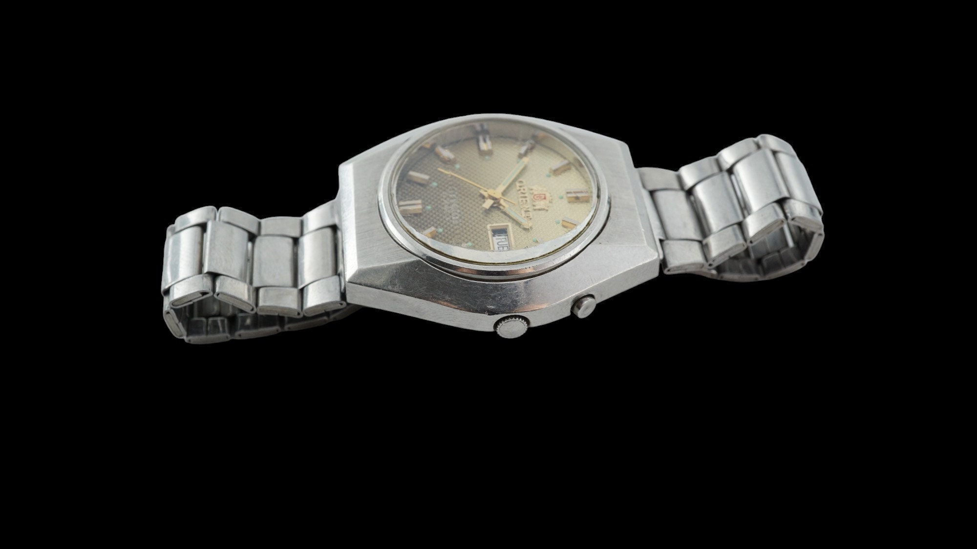 Vintage Automatic Early Japan Watch ORIENT 3 Star 4697964-6D 21