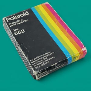 Polaroid Polacolor 2 Type 668 Film Pack Land Film Expired 1987 - Factory Sealed