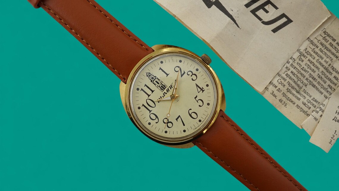 Vintage mens dress watch Vimpel mechanical wristwatch Vympel 1990x, photo 1 sur 5