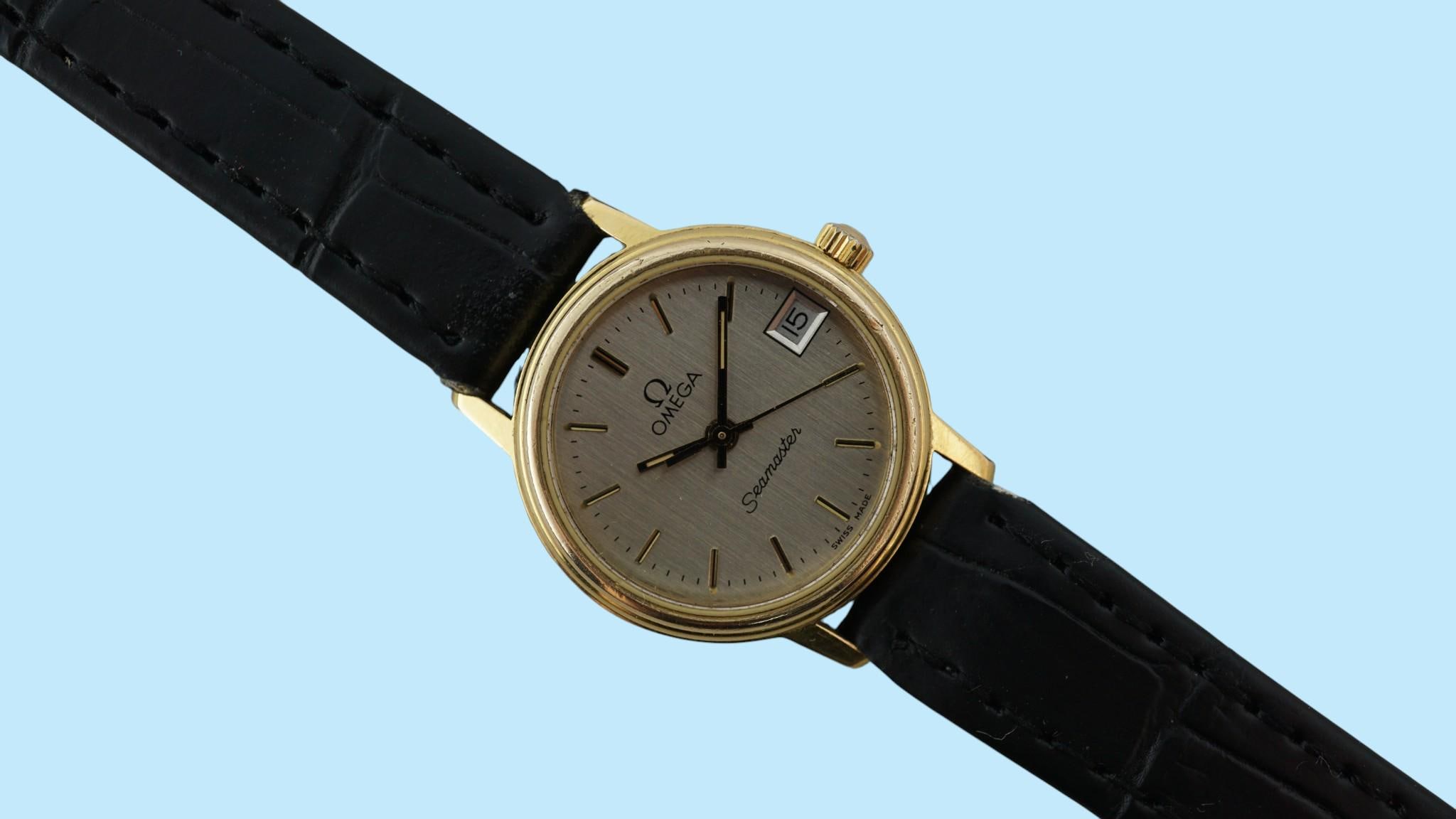 OMEGA Seamaster Quartz レディース 腕時計 ヴィンテージ Vintage 1985 OMEGA Seamaster Cal.1426 Quartz 21mm Women's Watch - Etsy
