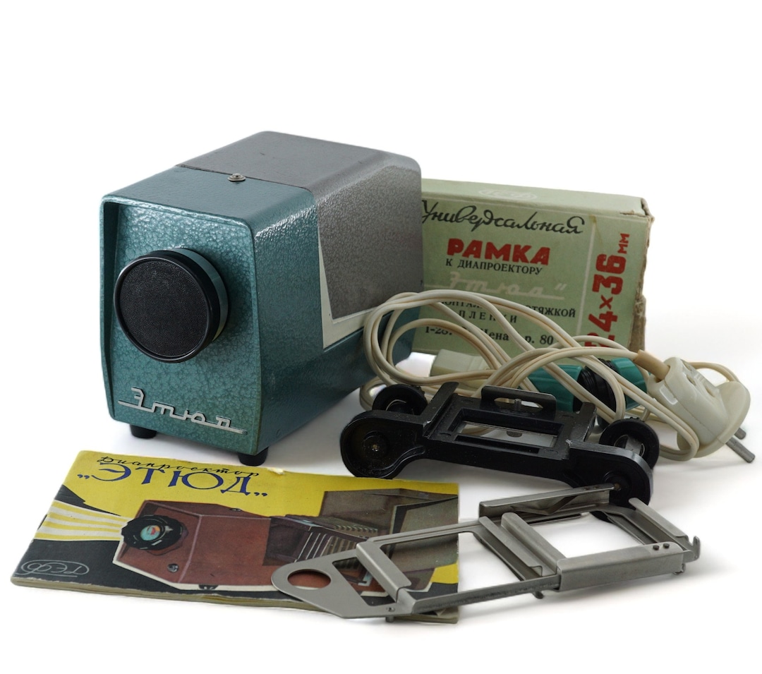 Vintage Overhead Projector Complete Set Metal Alloy Etud USSR With ...