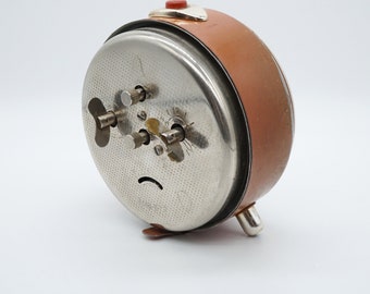 Vintage Soviet Mechanical Alarm Clock Vityaz 50 Years USSR Jubilee
