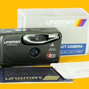 Retro Film Camera Point Shoot 35mm Compact Flash Vintage Style Fixed Focus S500, Battery include