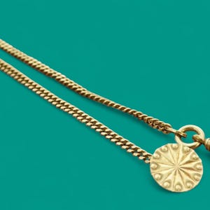 MINT chain Andreas Daub Amerikaner A+D chatelain for pocket watch length 23.5 cm