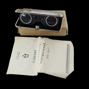 Vintage folding theater binoculars from the USSR