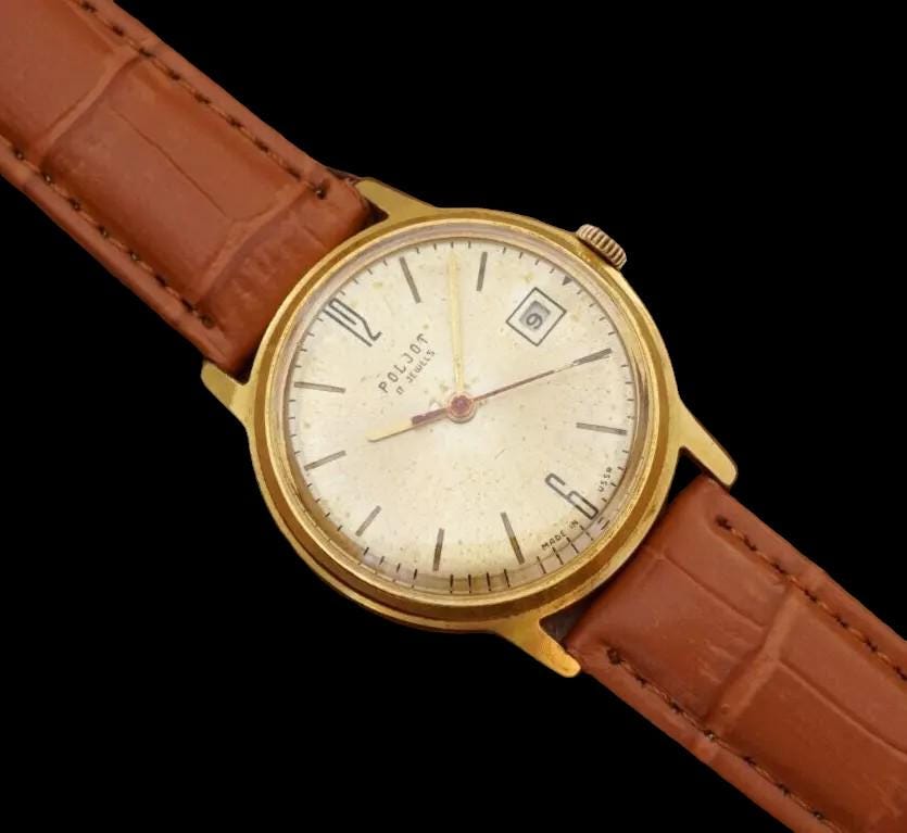 Vintage Early Wristwatch POLJOT 2414 Dress Watch Ussr 17 Jewels Mechanical Watch Etsy UK
