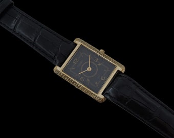 montre-bracelet soviétique de collection vintage pour hommes SLAVA QUARTZ montre-bracelet à boîtier carré URSS