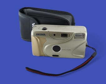 Vintage Skina SK 222 compactcamera 35mm film, inclusief batterij