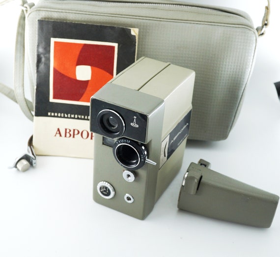 Soviet Film Cine Camera Super 8 Aurora 2.8/10 Lens USSR LOMO Soviet Film Cine Camera Super 8 Aurora 2.8/10 Lens USSR LOMO