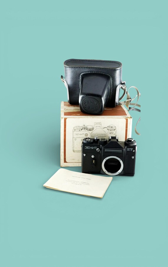 箱入りヴィンテージブラックZENIT ETカメラ本体のみソビエトSLRカメラ