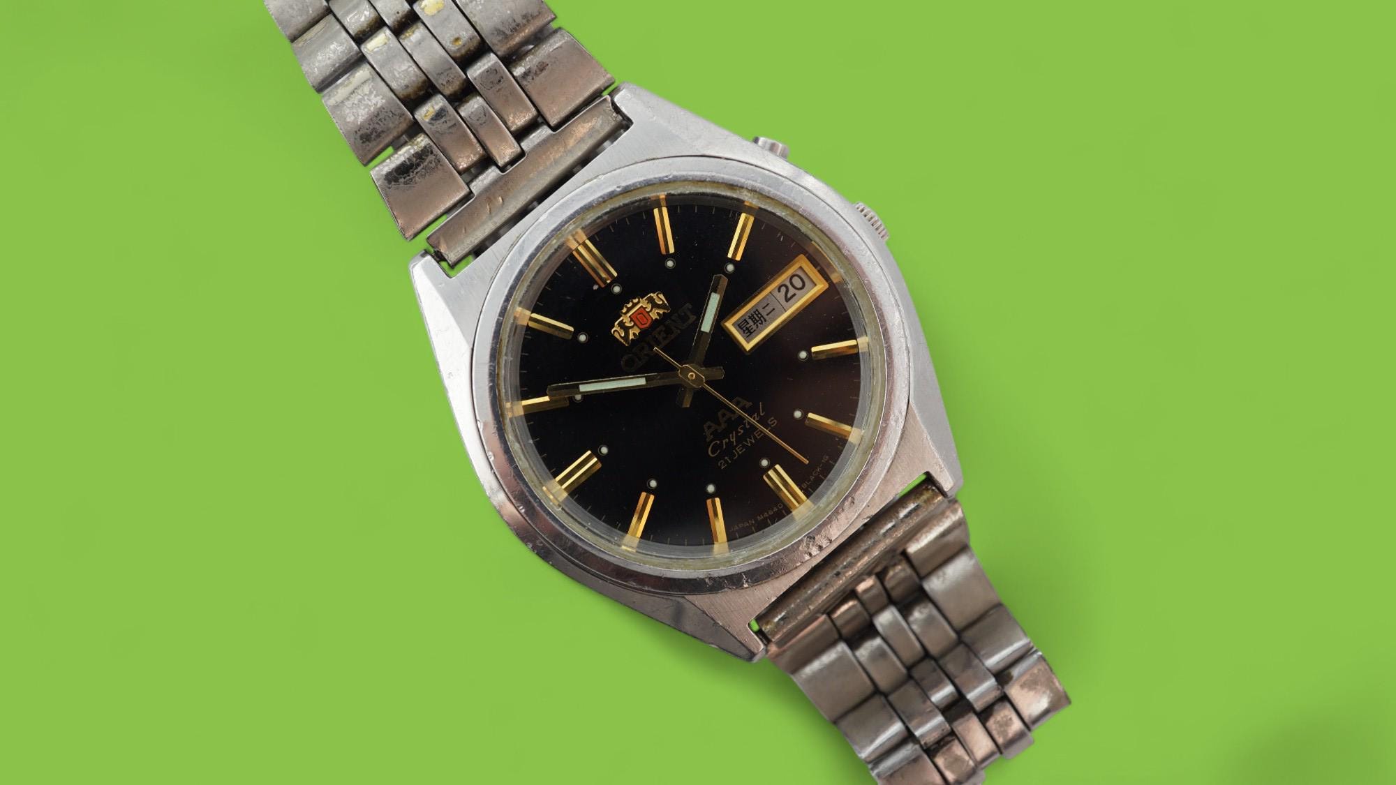 Vintage Automatic Japan Watch ORIENT 3 Star 21 Jewels Mechanical