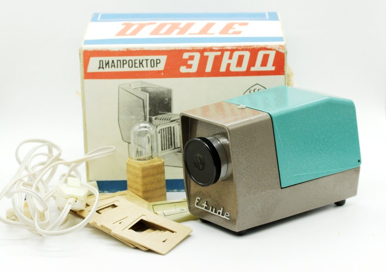 Vintage Overhead Projector Complete Set Metal Alloy Etud USSR With ...