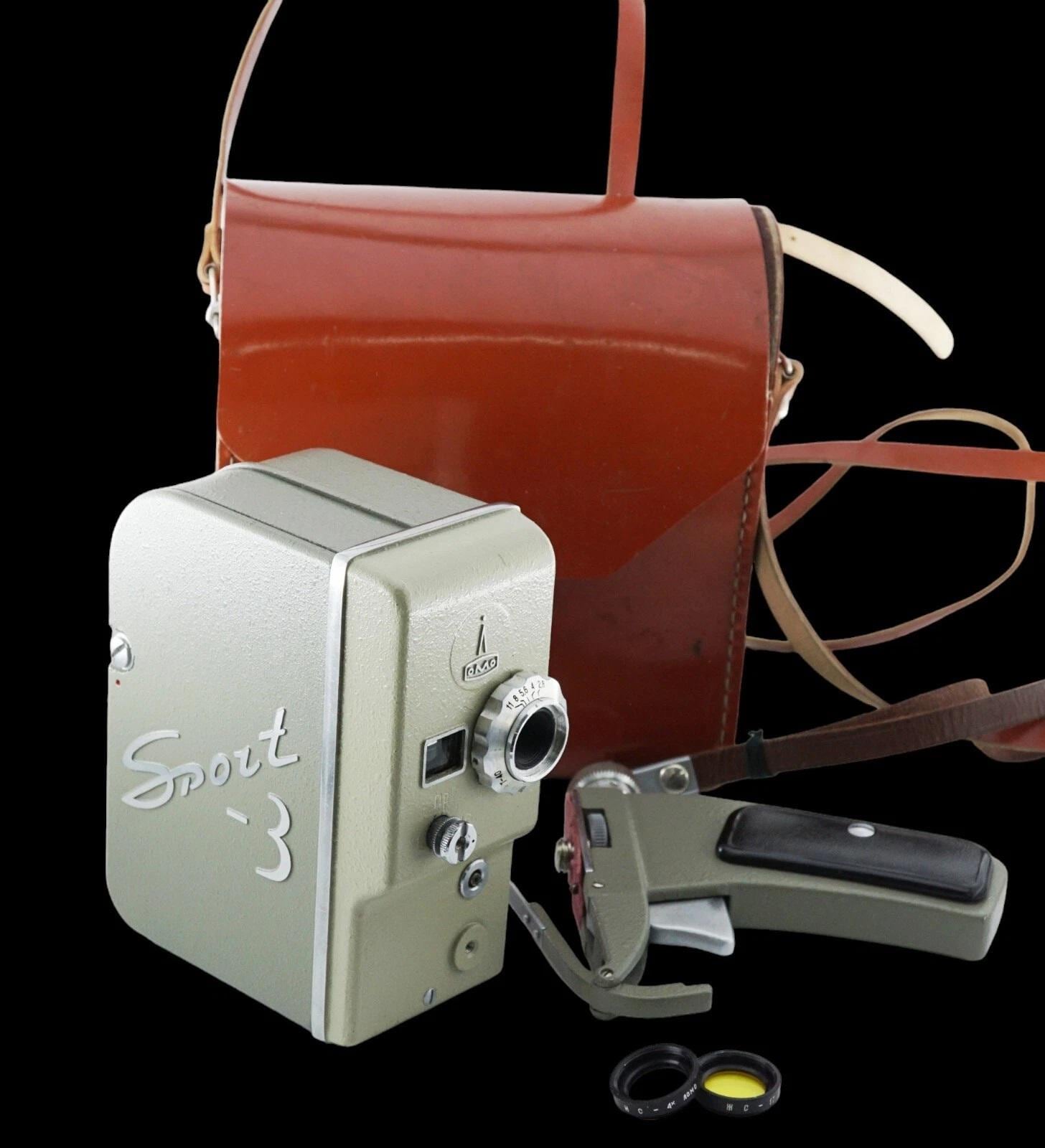 Vintage Early 2x8 Film Electric Drive Movie Camera SPORT 3 LOMO