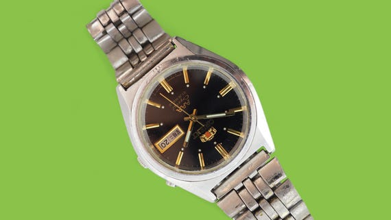 ヴィンテージ自動巻き日本製腕時計 ORIENT 3スター 21石機械式腕時計