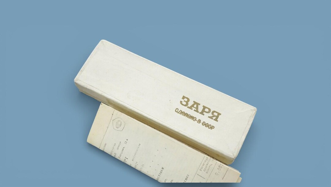 Ussr Box Vintage Original Ussr Box With Documents From a Soviet Watch 1990s ...