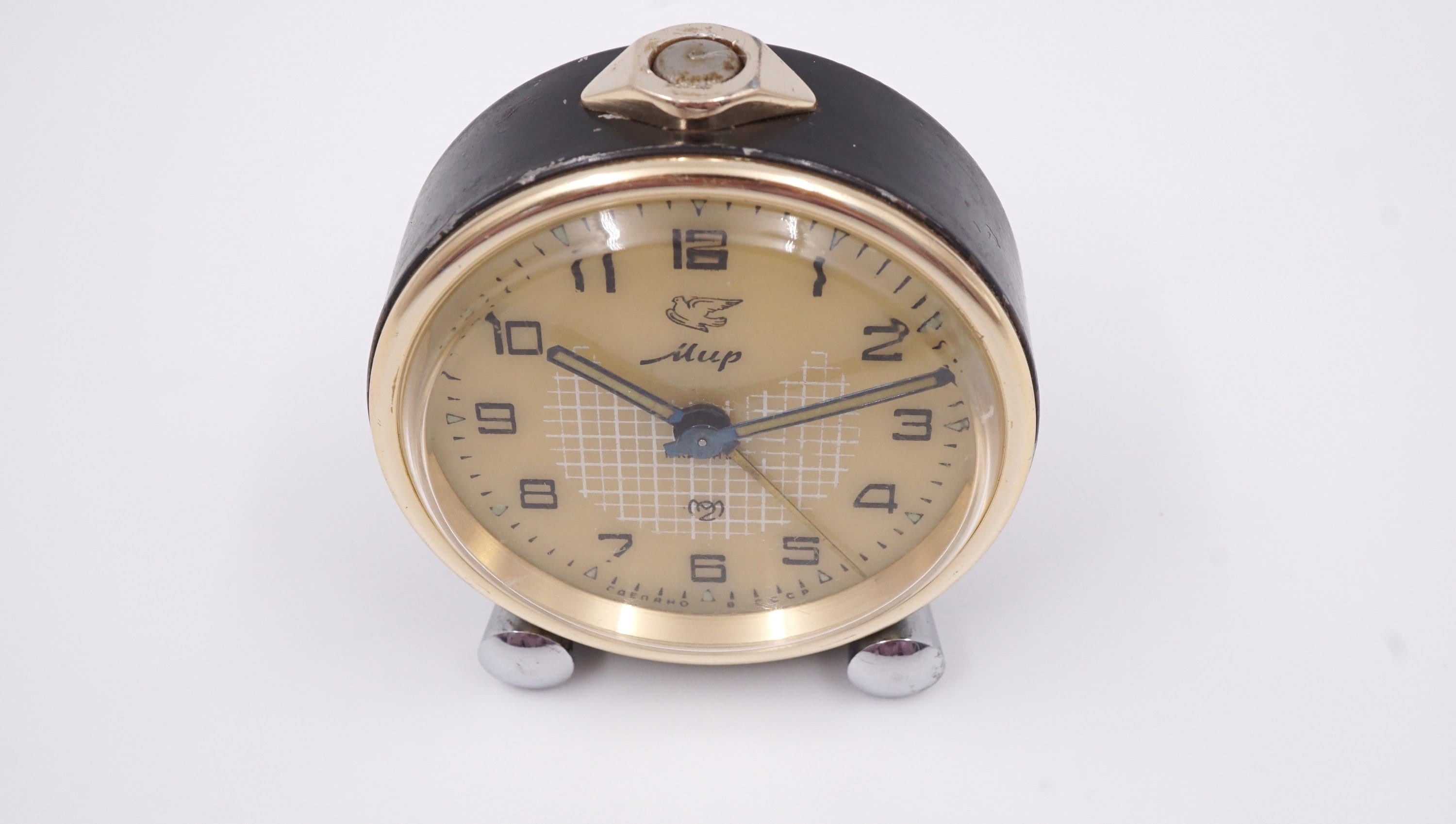 スラヴァ ソビエト SLAVA アラームクロック 手巻き 置き時計 目覚まし時計 スラヴァ ソビエト SLAVA アラームクロック 手巻き 置き時計