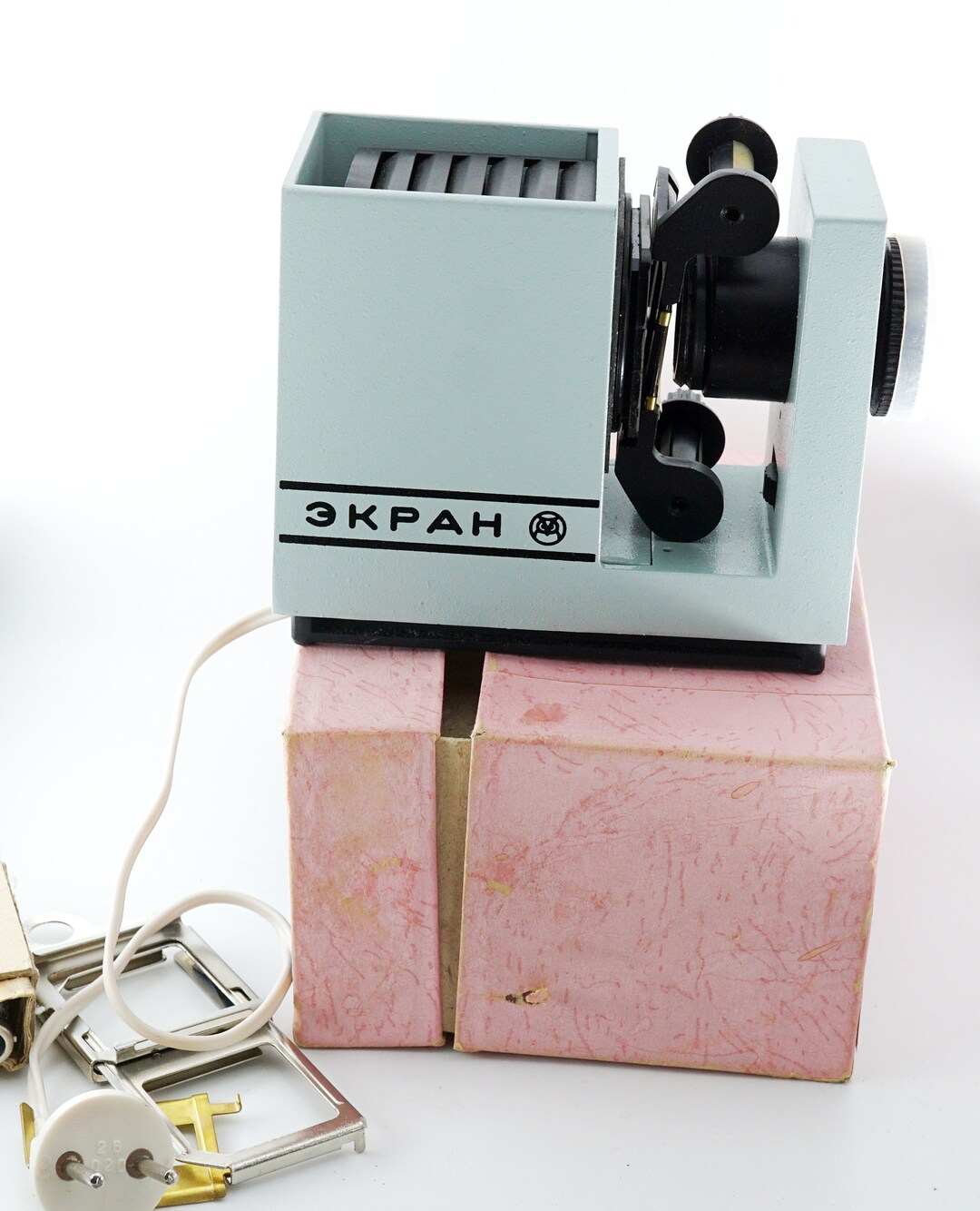 Vintage Overhead Projector Complete Set Metal Alloy Ekran USSR - Etsy