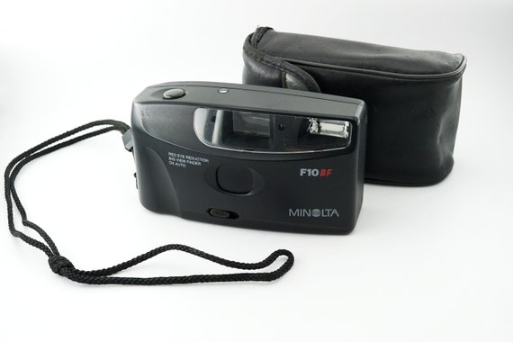 Minolta F10 BF Date Point＆shoot Film Camera From JAPAN, Battery