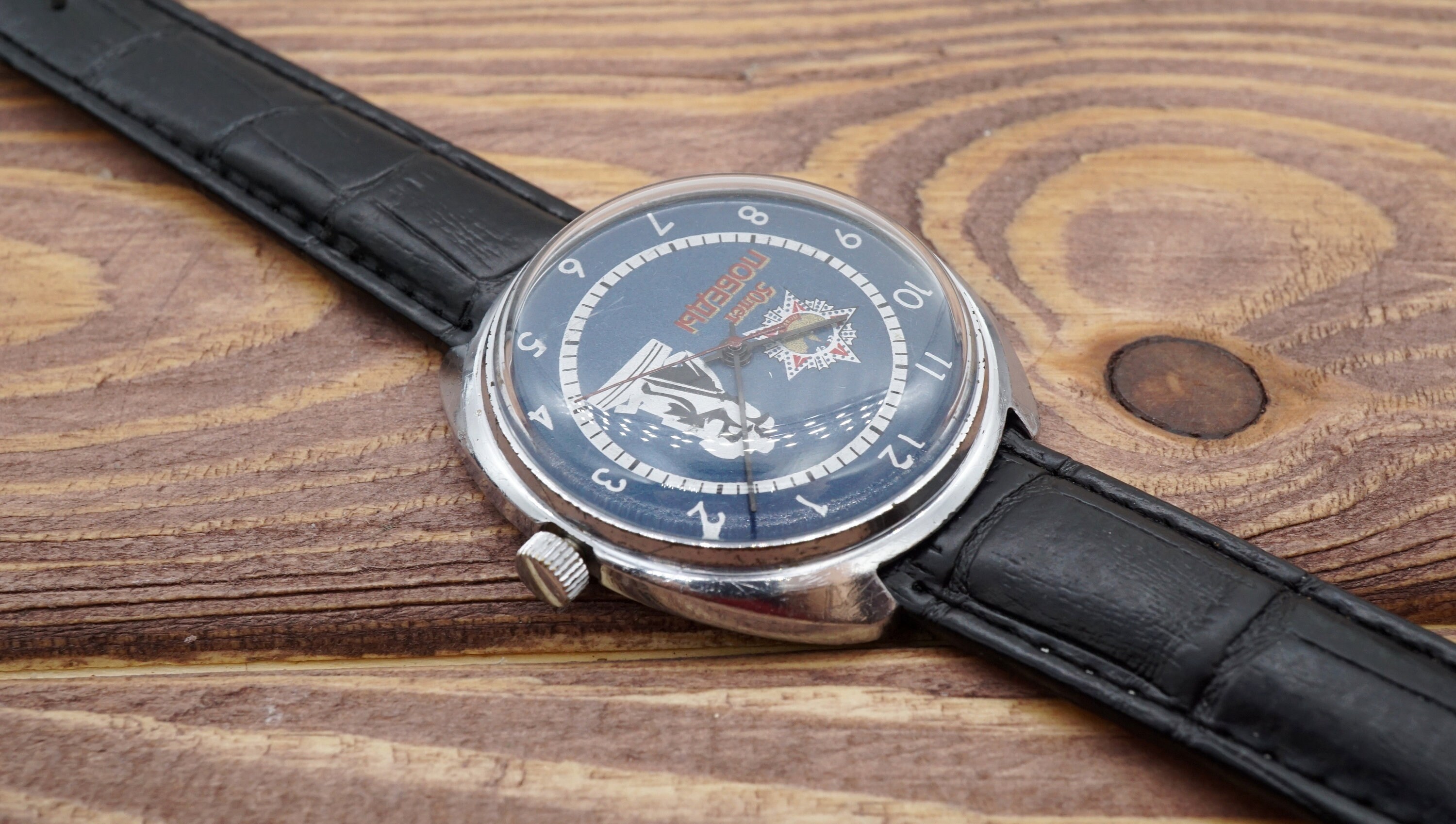Montre Mécanique Vintage Homme ZIM Victoire Années 1950 – 15 Rubis, Cadran Multicolore – Occasion Fonctionnelle