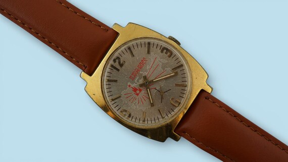VTG genuine Pobeda cal.2602 Zim Congress of the CPSU soviet mechanical watch USSR, gold plate