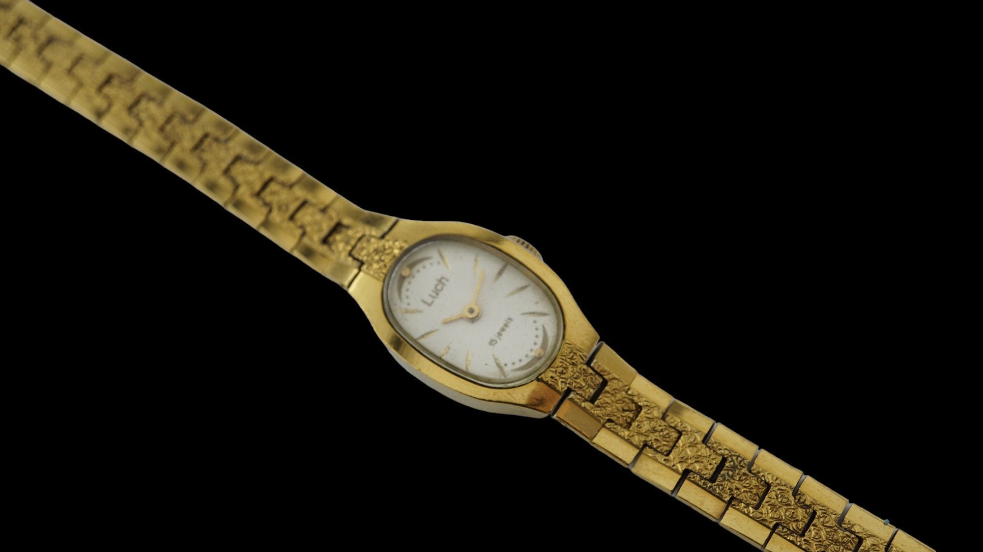 New Old Stock Vintage Ladies Watch Luch 1801.1 17 Jewels Box & Papers Mechanical TIME CAPSULE: Soviet vintage mechanical wristwatch LUCH for  main image 2