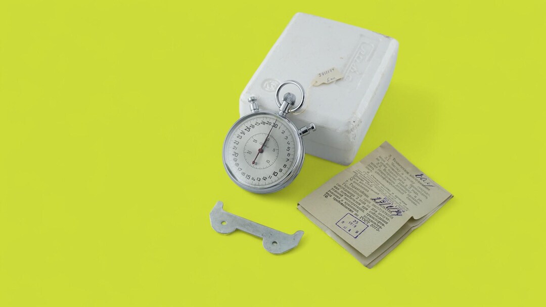 VINTAGE soviet pocket stopwatch SLAVA Chronometer mechanical 5498 with box doc VINTAGE soviet pocket stopwatch SLAVA Chronometer mechanical 5498 with box doc