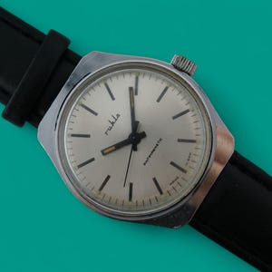 Vintage GDR Germany mechanical watch RUHLA antimagnetic collectible wristwatch