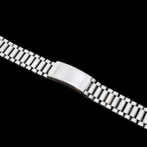 Stainless steel vintage watch bracelet Monarch 18 mm lugs, length max 171 mm