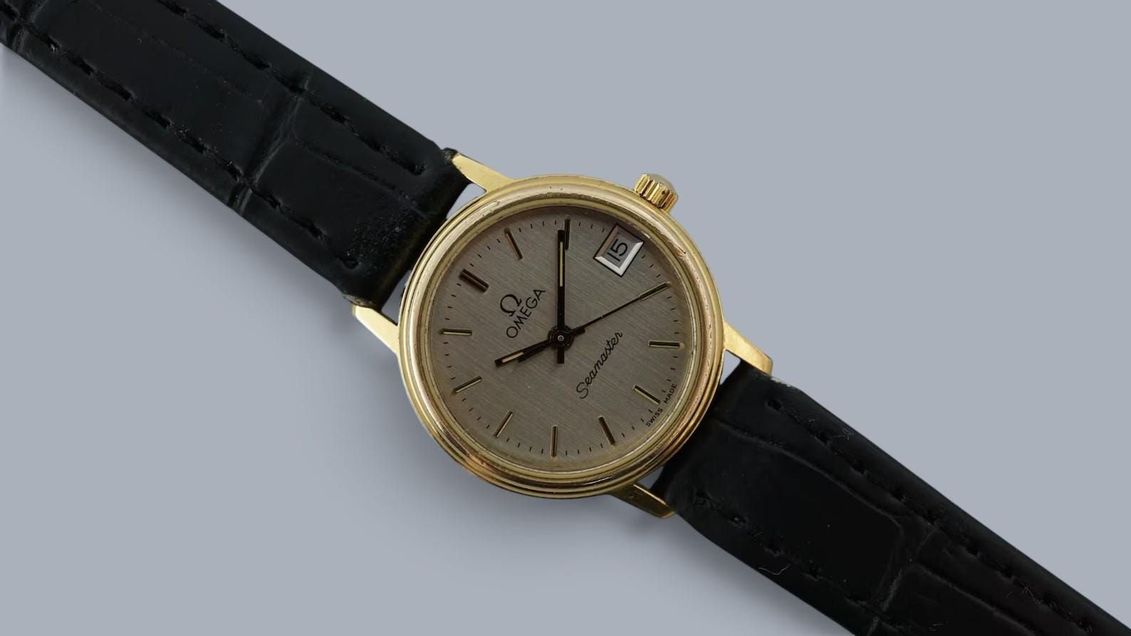 OMEGA Seamaster Quartz レディース 腕時計 ヴィンテージ Vintage 1985 OMEGA Seamaster Cal.1426 Quartz 21mm Women's Watch - Etsy