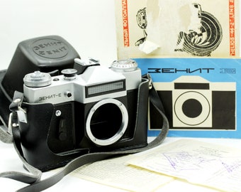 Boxed Vintage Zenit E SLR 35mm film camera body only