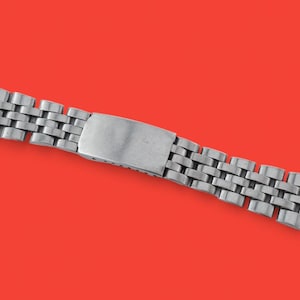 Stainless steel vintage watch bracelet 18 mm lugs, length max 170 mm