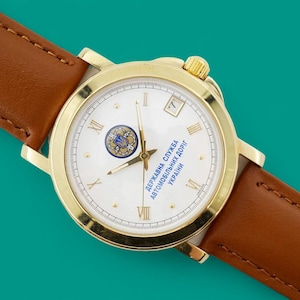 Vintage Herrenarmbanduhr POLJOT Ukrainian State Highway Service mechanische Kleideruhr