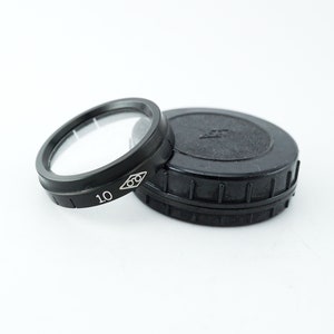 Early photo filter +1 for Collapsible lens Industar 22, 50, 10 and Elmar Leica in Bakelite case