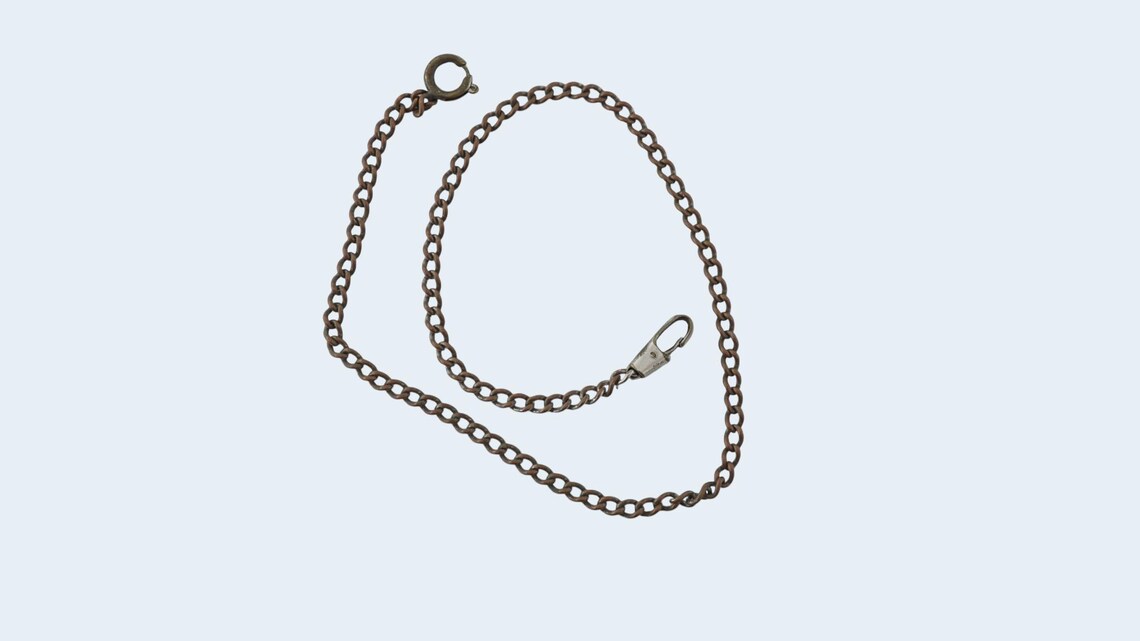Vintage chain chatelain for pocket watch Molnija and other, foto 3 di 4