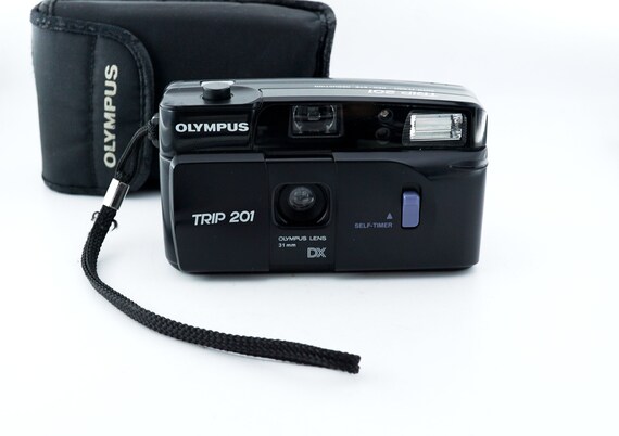 OLYMPUS TRIP 35 ＋ kako AUTO-201 Black Olympus Trip 201 35mm Compact 35mm Film Camera, Battery