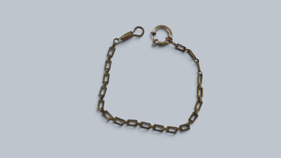 Vintage chain chatelain for pocket watch length 20cm