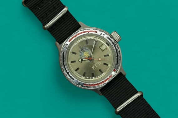 Soviet military Vostok Amphibian diver watch Automatic Diving USSR KGB MVD
