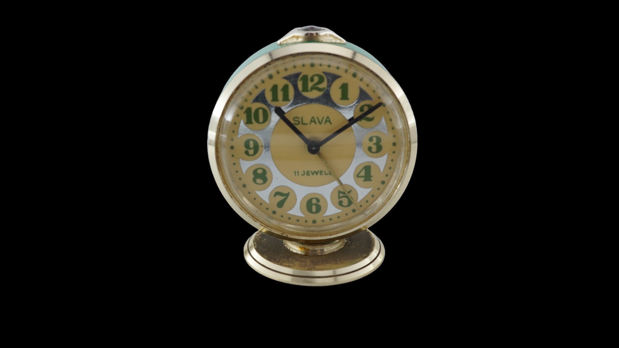 スラヴァ ソビエト SLAVA アラームクロック 手巻き 置き時計