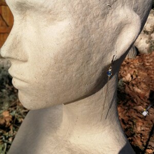 Boucles d'oreilles en or 18 K et des opales triplettes. image 7