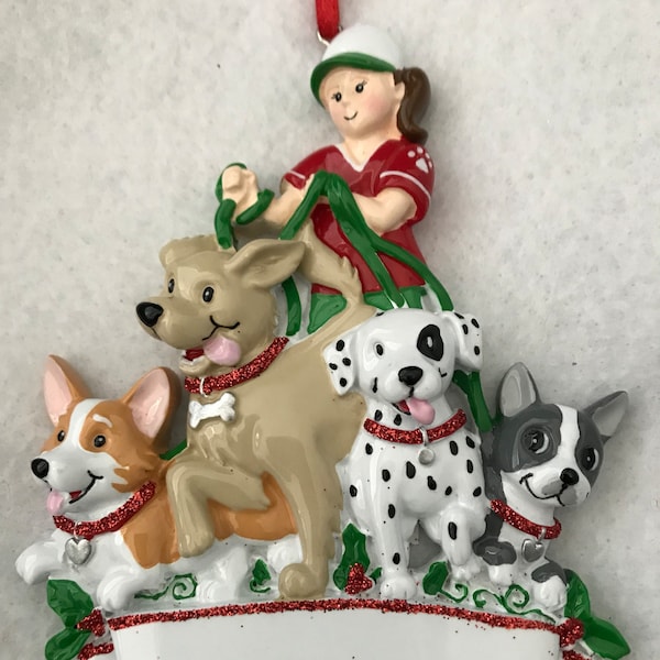 Dog Walker Ornament