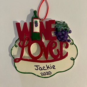 Wine Lover Ornament
