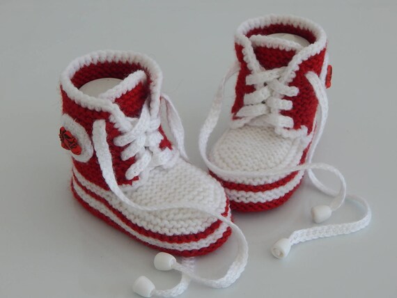 baby converse shoes knitting pattern