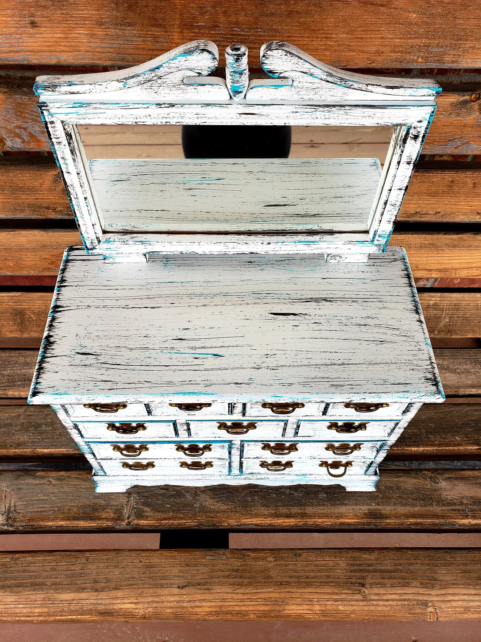 Rustic Jewelry Box Shabby Chic Jewelry Box Farm Décor Etsy