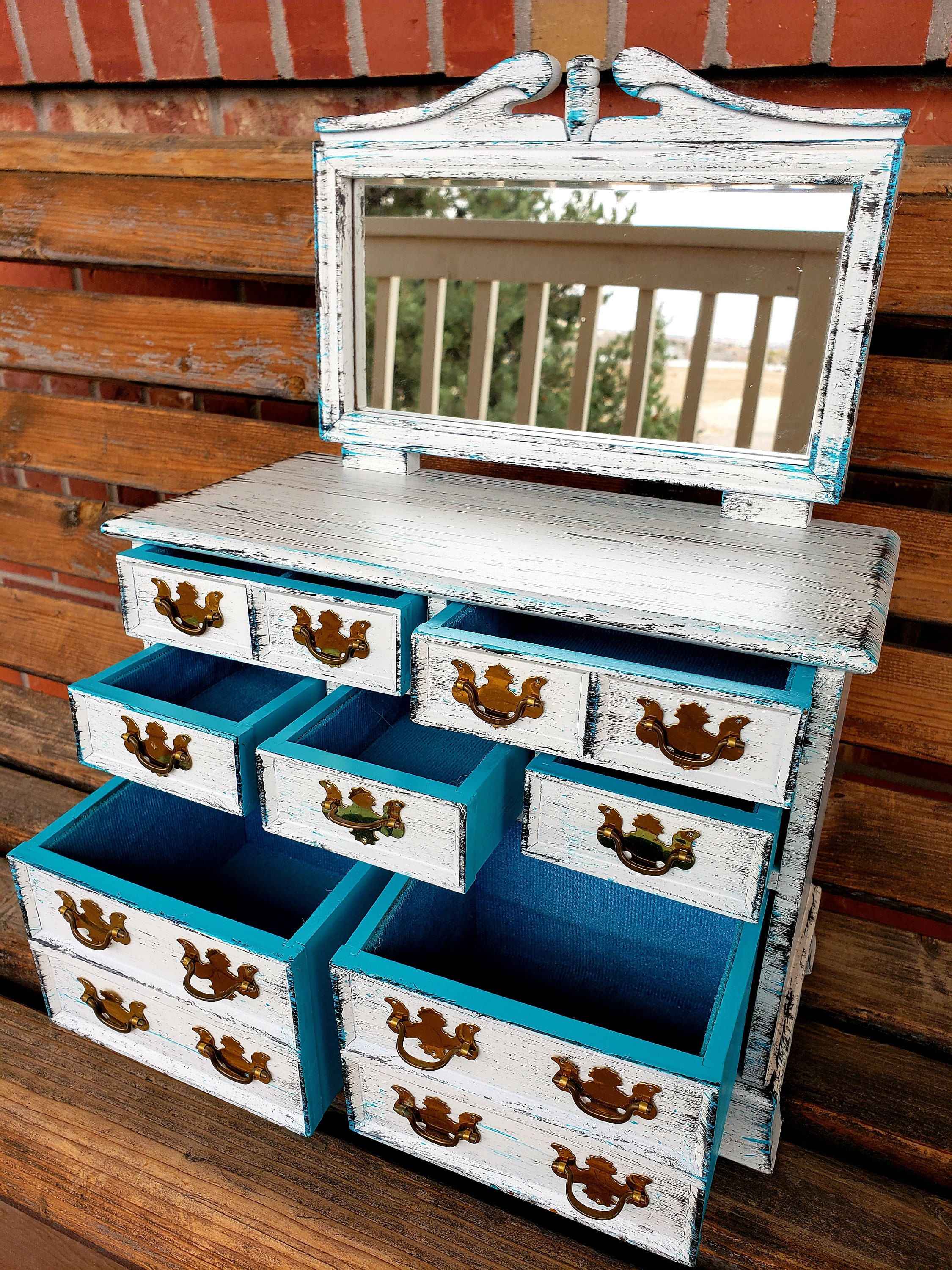 Rustic Jewelry Box Shabby Chic Jewelry Box Farm Décor Etsy